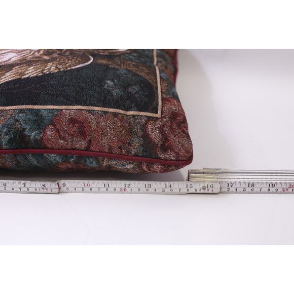 Embroidered Donna Richardson, Throw Pillow, Girl Angel, 15", Tapestry, Floral - Picture 4 of 4